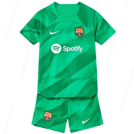 Barcelona Goalkeeper Zestaw piłkarski dla dzieci 23/24 – Zielony