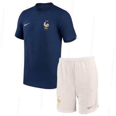 Francja Koszulka Podstawowa Zestaw piłkarski dla dzieci 2022