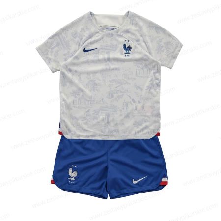 Francja Koszulka Wyjazdowa Zestaw piłkarski dla dzieci 2022