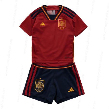 Hiszpania Koszulka Podstawowa Zestaw piłkarski dla dzieci 2022