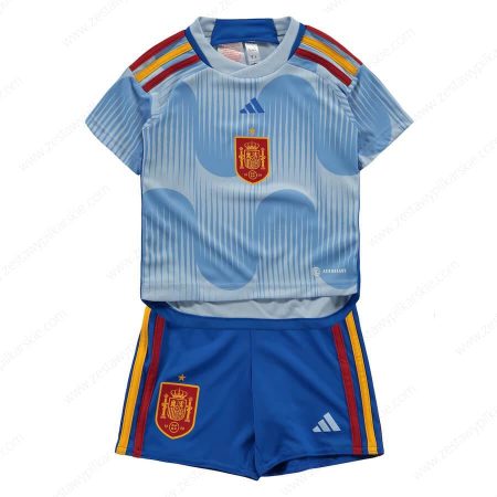 Hiszpania Koszulka Wyjazdowa Zestaw piłkarski dla dzieci 2022
