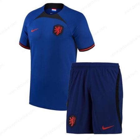 Holandia Koszulka Wyjazdowa Zestaw piłkarski dla dzieci 2022