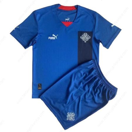 Islandia Koszulka Podstawowa Zestaw piłkarski dla dzieci 2022
