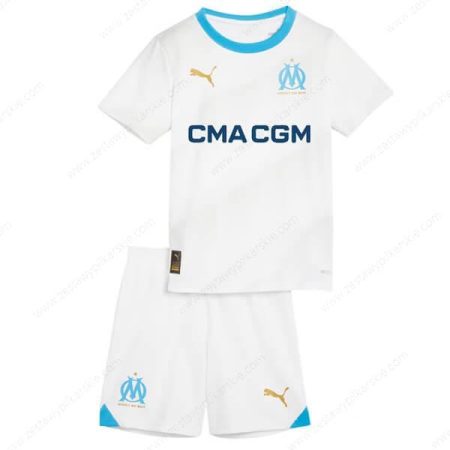 Olympique Marseille Koszulka Podstawowa Zestaw piłkarski dla dzieci 23/24