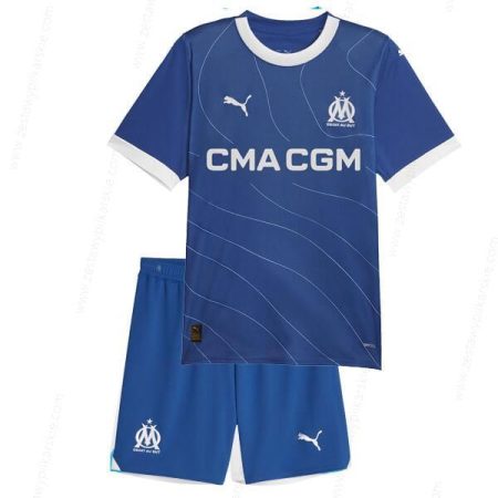 Olympique Marseille Koszulka Wyjazdowa Zestaw piłkarski dla dzieci 23/24