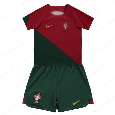 Portugalia Koszulka Podstawowa Zestaw piłkarski dla dzieci 2022