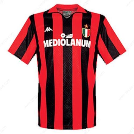 Retro AC Milan Koszulka Podstawowa Koszulka piłkarska 1989