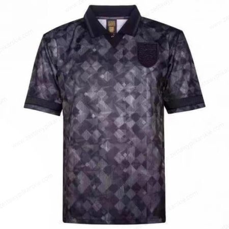 Retro Anglia Czarnyout Koszulka piłkarska 1990
