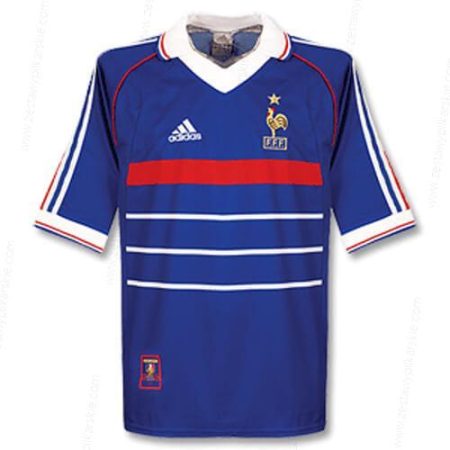 Retro Francja Koszulka Podstawowa Koszulka piłkarska 1998