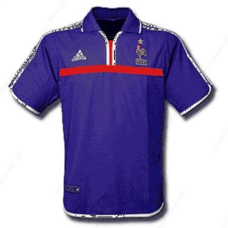 Retro Francja Koszulka Podstawowa Koszulka piłkarska 2000